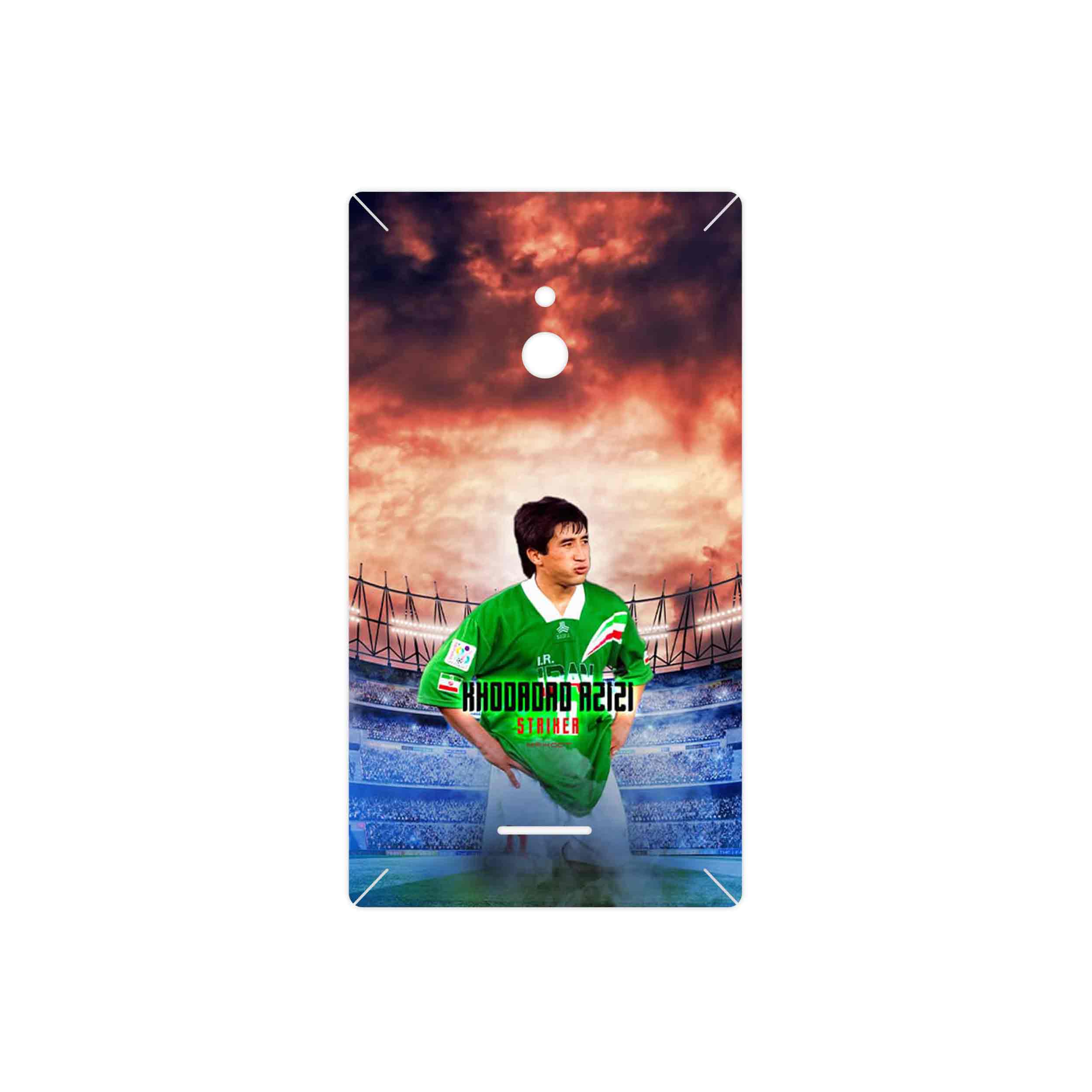 برچسب پوششی ماهوت مدل Khodadad Azizi مناسب برای گوشی موبایل نوکیا XL