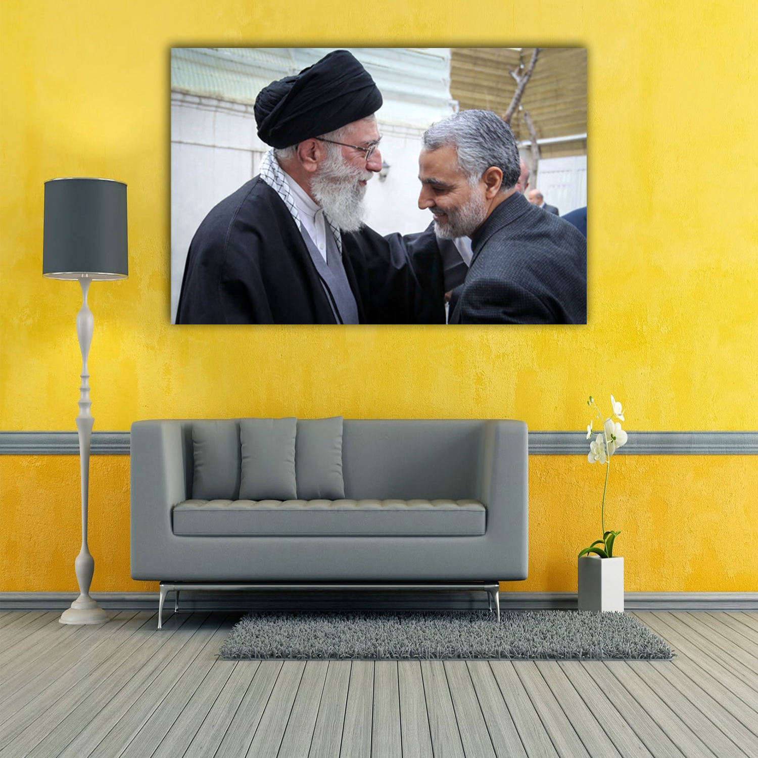 تابلو شاسی طرح رهبر و سردارسلیمانی مدل 314