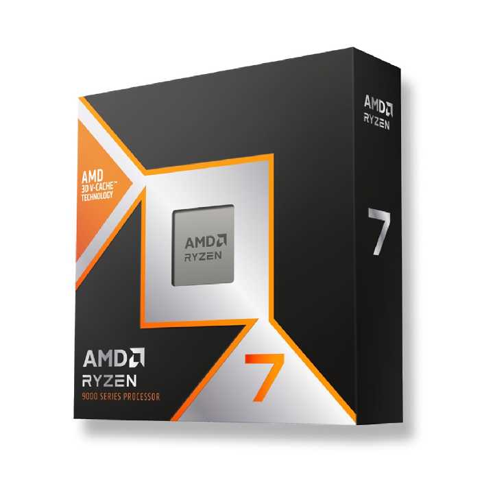 پردازنده ای ام دی مدل box Ryzen 7 9800X3D
