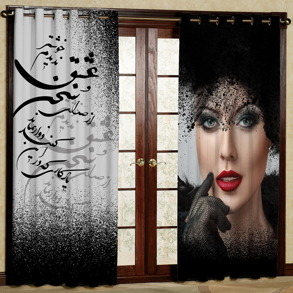 پرده پانچی کد 5699 سایز 280x140 سانتی متر