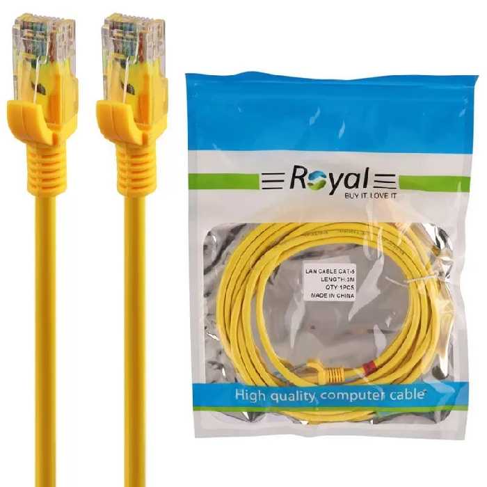کابل شبکه  3 متری Cat5 رویال
