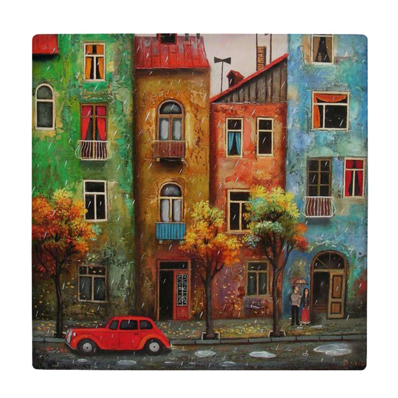  کاشی کارنیلا طرح فولکس و روز بارانی کد wk4573