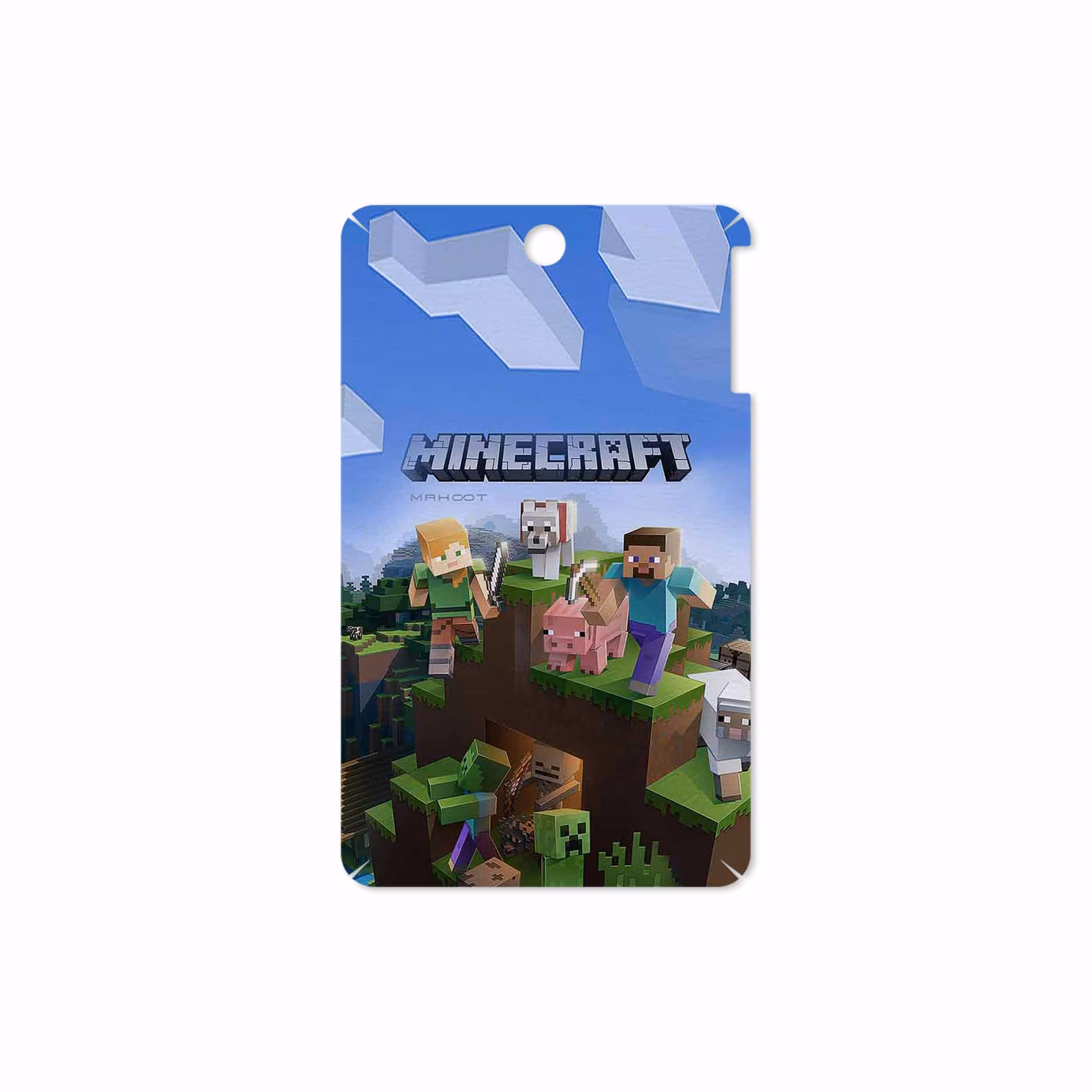 برچسب پوششی ماهوت مدل Minecraft-Game مناسب برای تبلت لنوو A7-50 A3500 2014
