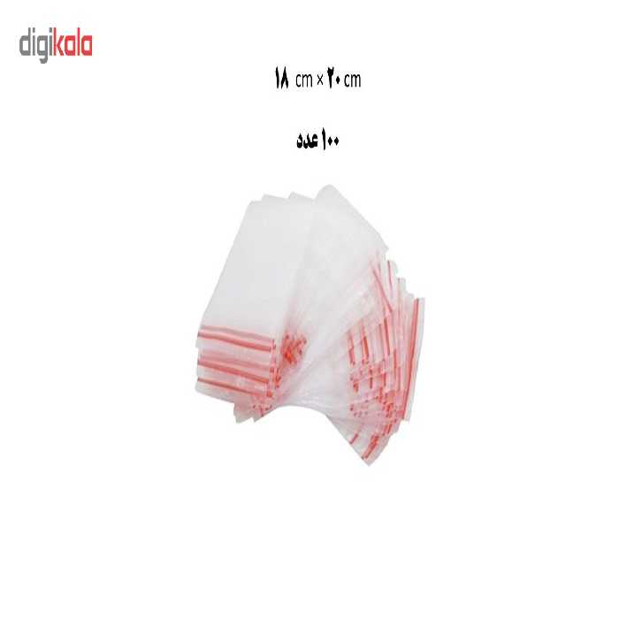 کیسه زیپ دار کد ZP-2018 بسته 100 عددی