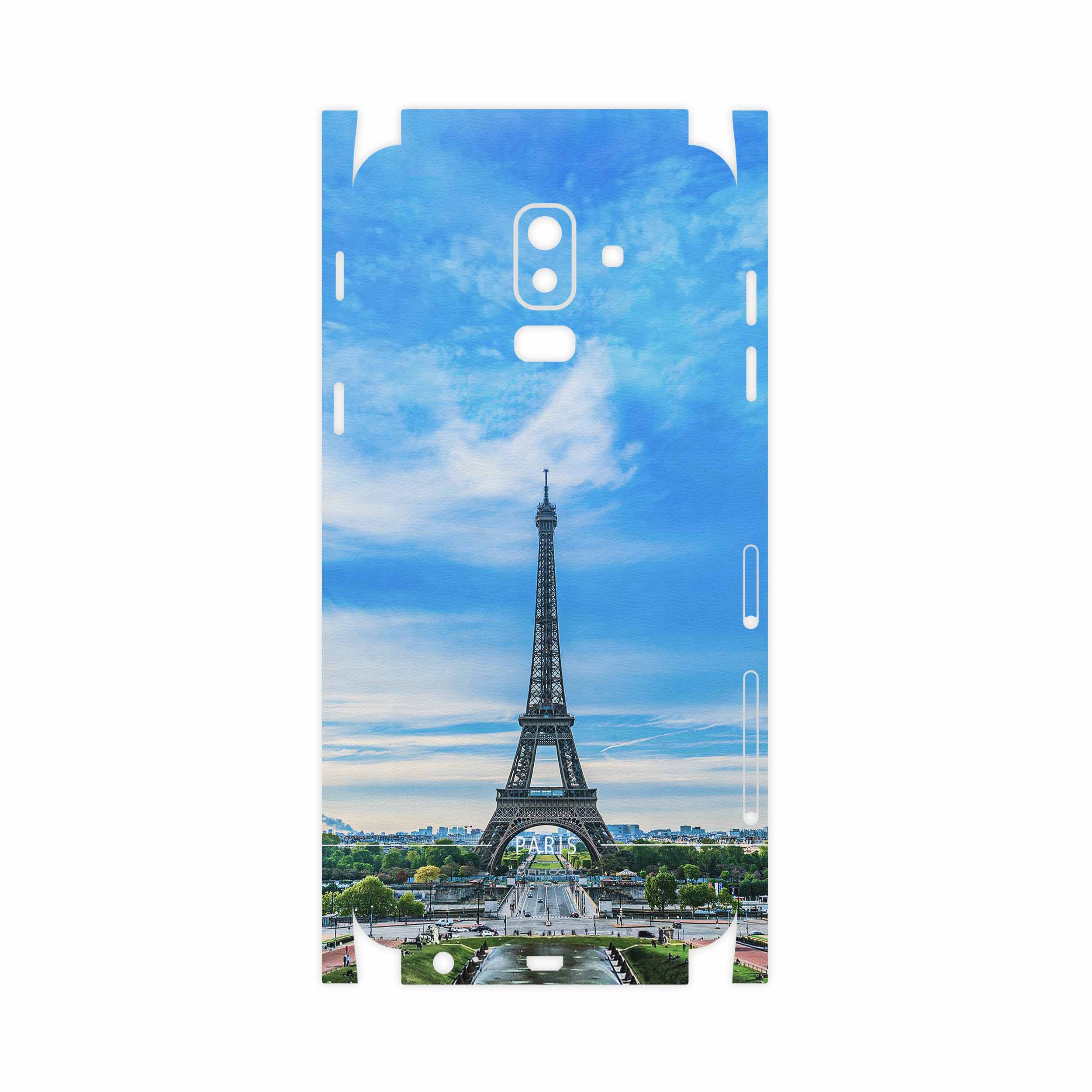 برچسب پوششی ماهوت مدل Paris City-FullSkin مناسب برای گوشی موبایل سامسونگ Galaxy J8