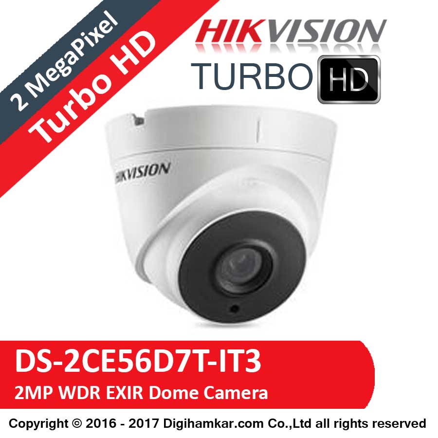 دوربين مداربسته TurboHD دام هايک ويژن مدل DS-2CE56D7T-IT3