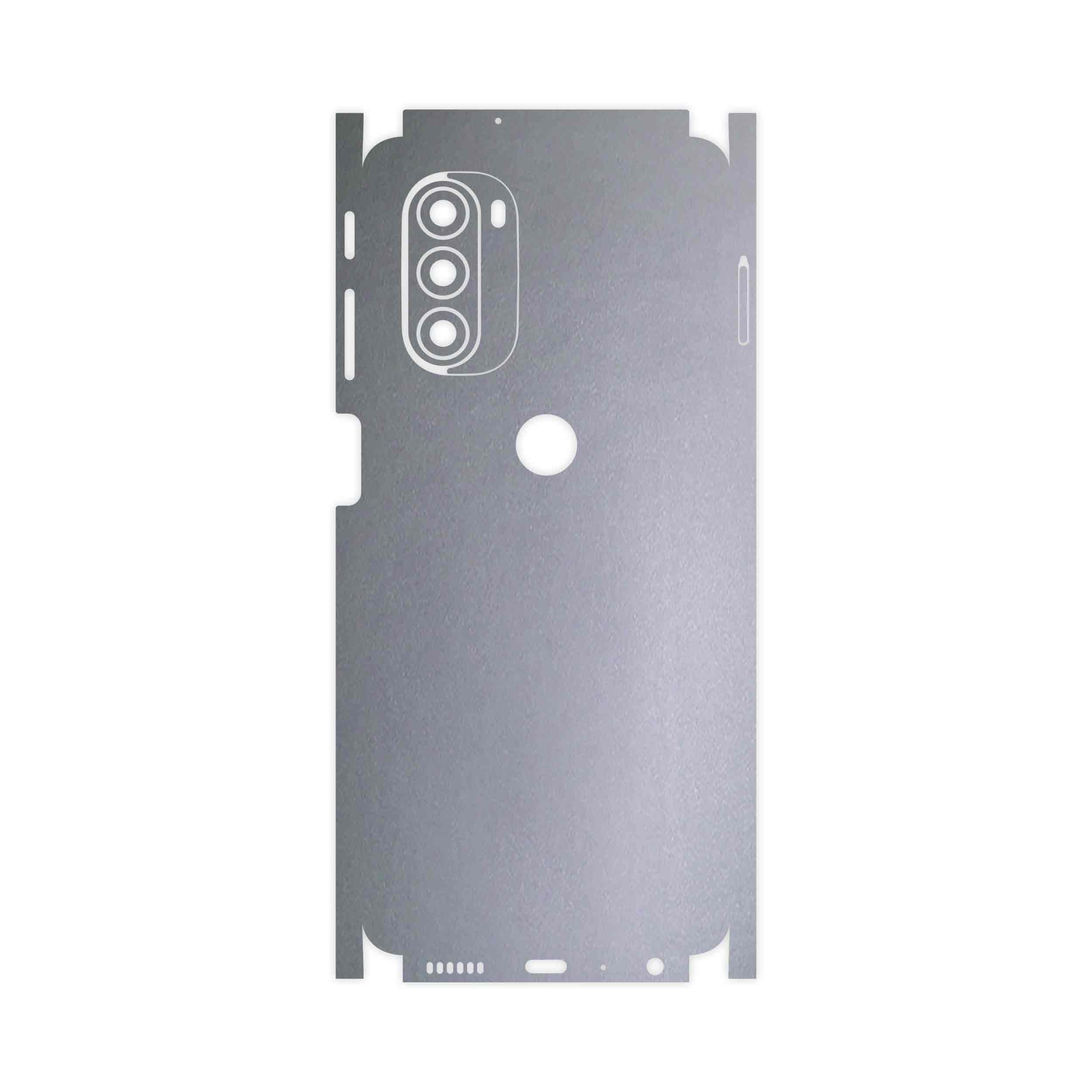 برچسب پوششی ماهوت مدل Matte-Silver-FullSkin مناسب برای گوشی موبایل موتورولا Moto G51 5G