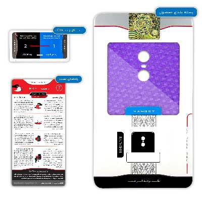 برچسب پوششی ماهوت مدل Purple-Fiber مناسب برای گوشی موبایل شیائومی Redmi Note 4