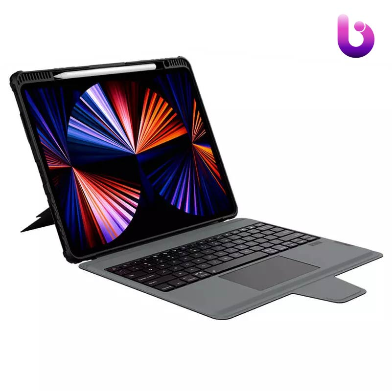 کیف کیبورد دار آیپد نیلکین Apple iPad Pro 12.9 2020 / 2021 / 2022 Nillkin Bumper Combo Keyboard Case