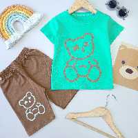 تیشرت شلوارک اسپرت کد 3576 سایز 40 تا 55 مناسب 2 تا 9 سال