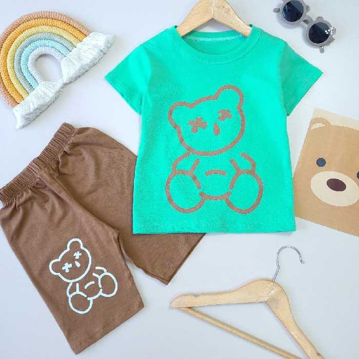 تیشرت شلوارک اسپرت کد 3576 سایز 40 تا 55 مناسب 2 تا 9 سال