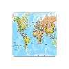 زیر لیوانی طرح نقشه جهان مدل MC1304