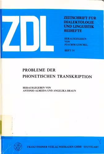 خرید و دانلود نسخه کامل کتاب Probleme der phonetischen Transkription