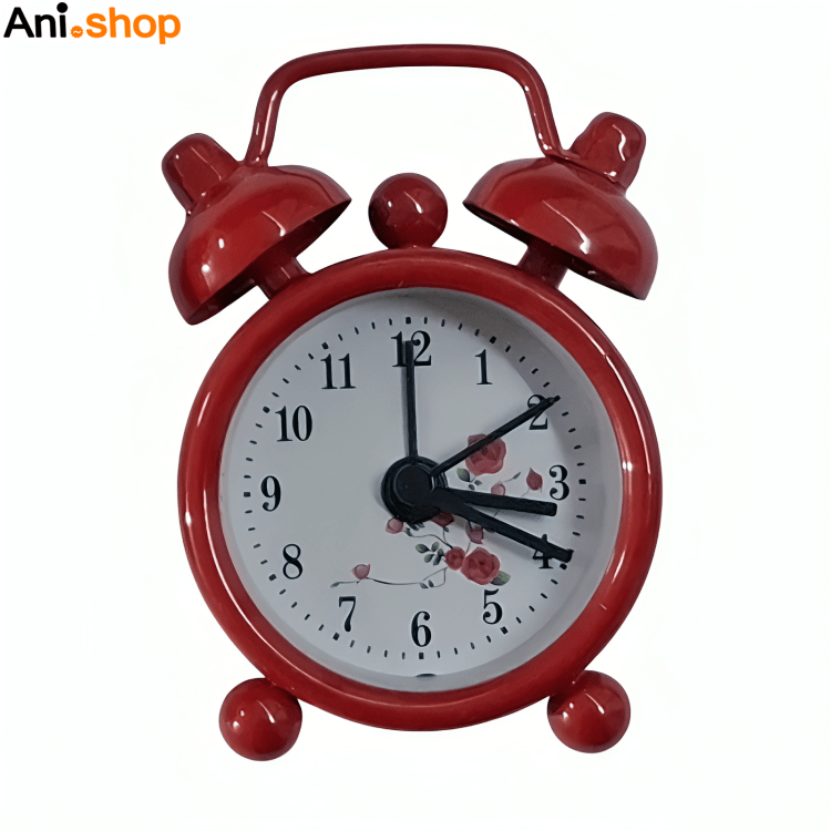 ساعت زنگی رومیزی فلزی