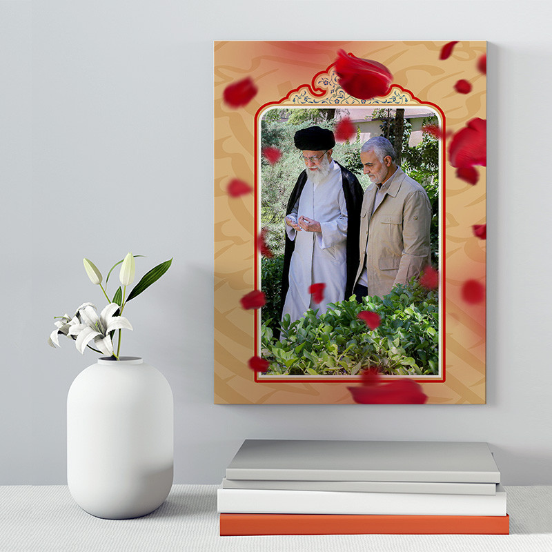 تابلو شاسی صبا طرح مدل سردار شهید سلیمانی کد 206 | دنیای قاب