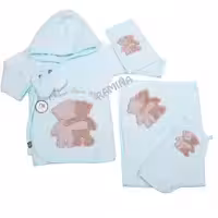 ست حوله نوزادی 5 تکه طرح دو دوست مادرکر Mothercare