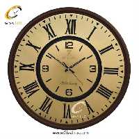 ساعت دیواری اورجینال ولدر PVC قهوه ای| کد رفرنس 610