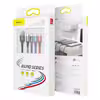 کابل تبدیل USB به لایتنینگ/ microUSB/ USB-C باسئوس مدل CA1T4-C01 طول 1.2 متر