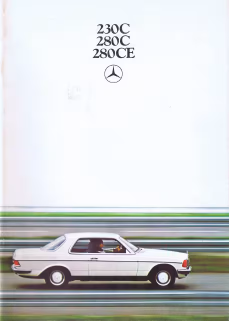 کاتالوگ مصور قدیمی مرسدس بنز MERCEDES BENZ 230 C / 280 C / 280 CE 1979 - به زبان انگلیسی