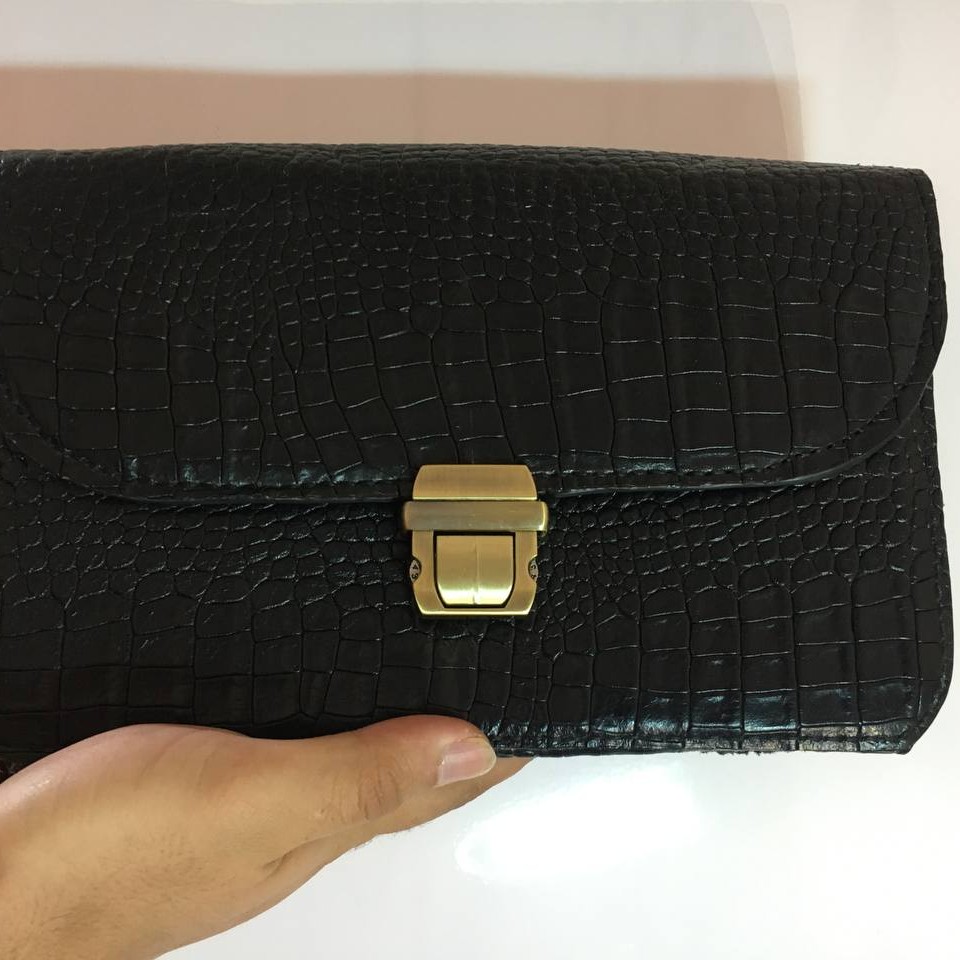 کیف مدارک چرم گاوی دست دوز