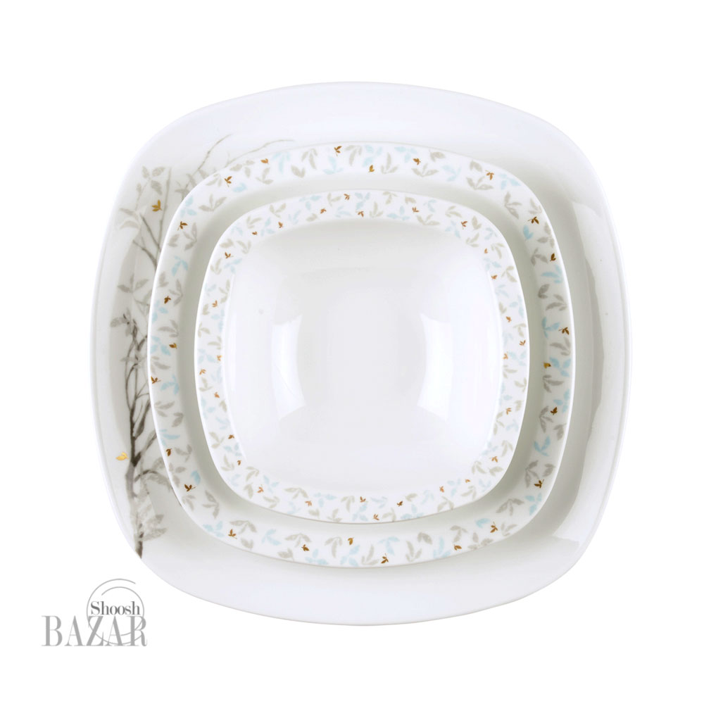 سرویس 27 پارچه چینی زرین طرح رسپینا 6 نفره