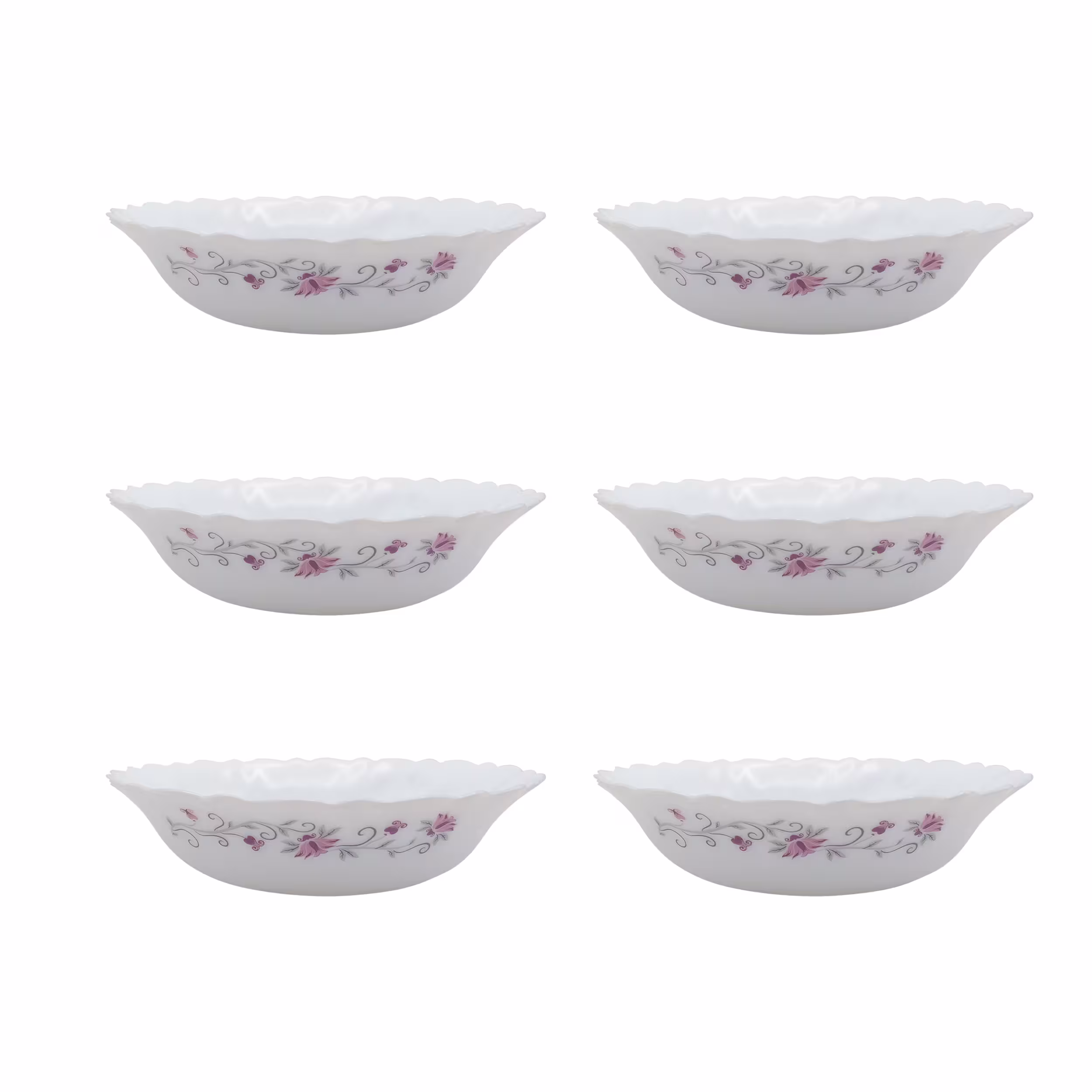 کاسه پارس اپال طرح لیندا کد 124S بسته 6 عددی 