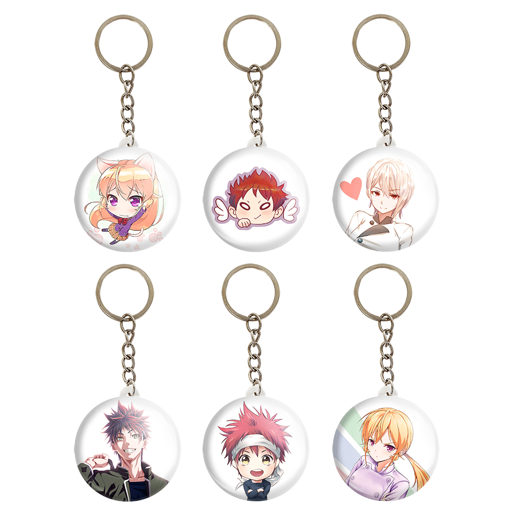 جاکلیدی خندالو مدل انیمه جنگ غذاها کد 918B مجموعه 6 عددی