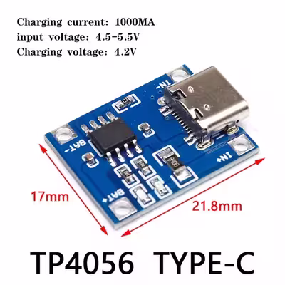 ماژول شارژر باتری مدل TP-4056 Type-C بسته 4 عددی