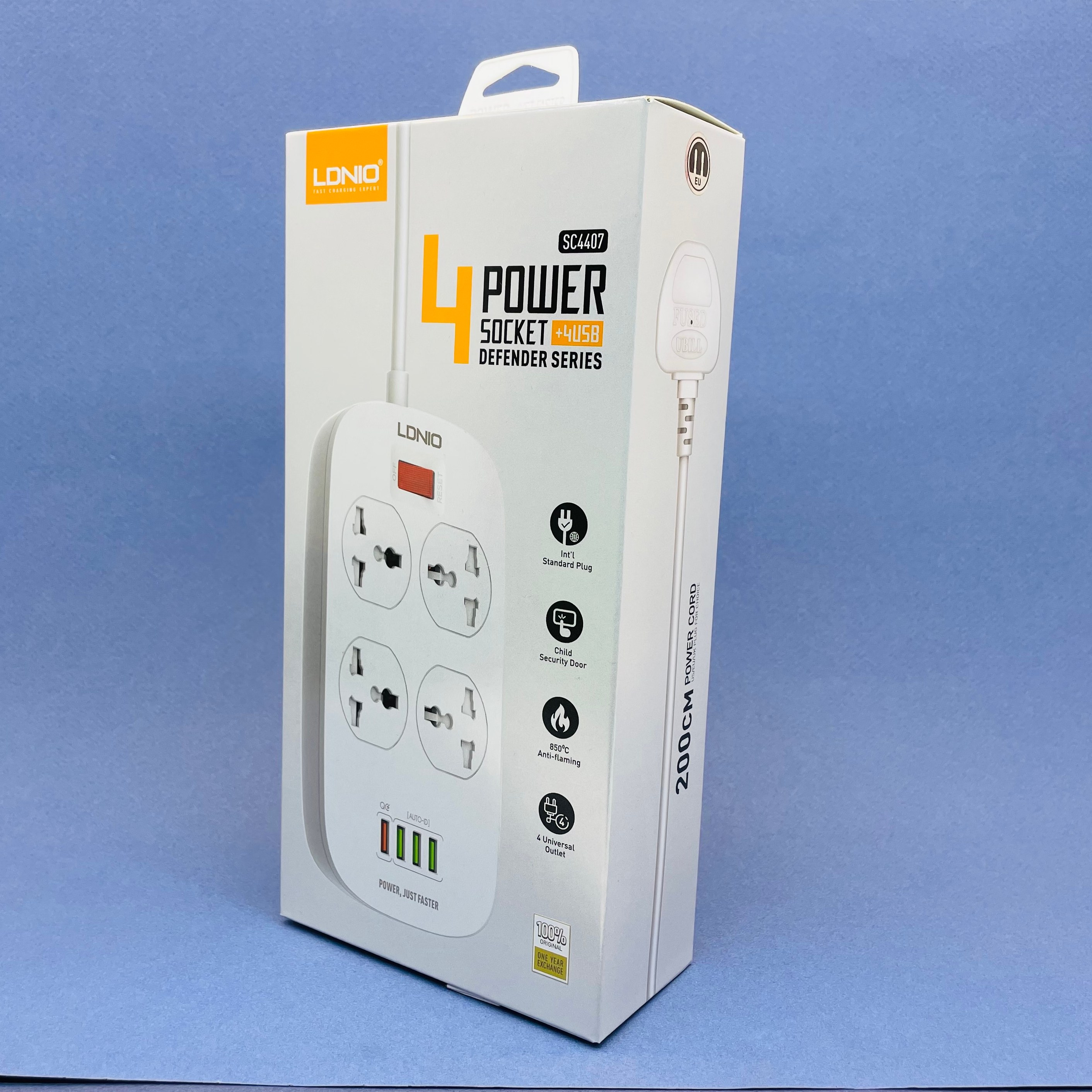 سه راهی برق و هاب شارژ الدینیو اورجینال LDNIO SC4407 