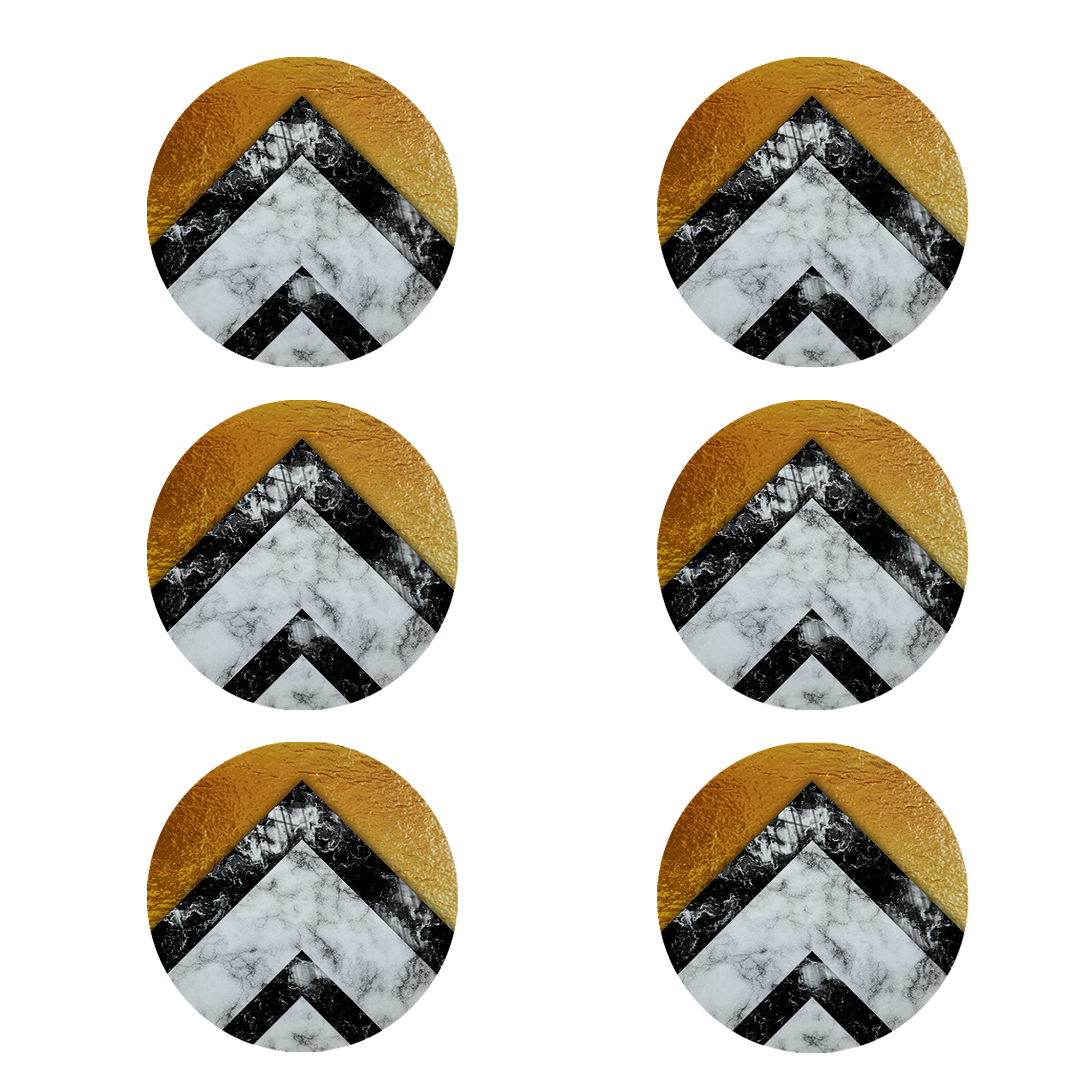 زیر لیوانی طرح سنگ کد 8617 بسته 6 عددی