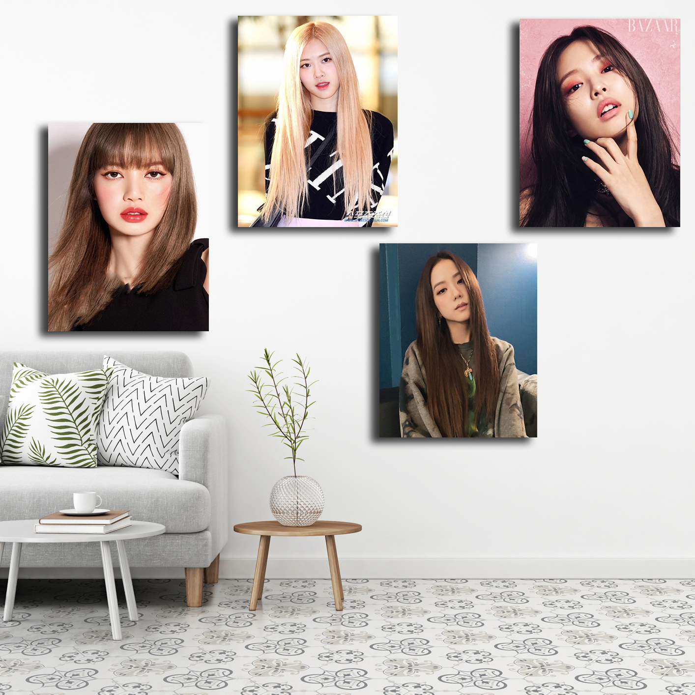 تابلو شاسی مدل بلک پینک کد 03 مجموعه 4 عددی 