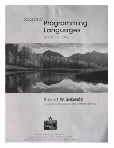 خرید و دانلود نسخه کامل کتاب Concepts of Programming Languages