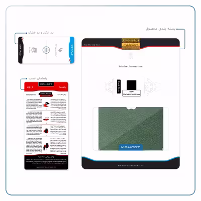 برچسب پوششی ماهوت مدل Green-Leather مناسب برای تبلت اپل iPad mini 2 2013 A1489