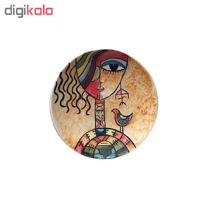 بشقاب دیوارکوب سفالی کد D43-A مجموعه 4 عددی