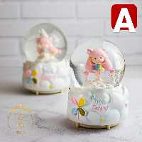 گوی موزیکال پمپی دخترانه سفید | کد A13