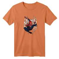 تی شرت آستین کوتاه بچگانه مدل مرد عنکبوتی کد 11 رنگ گلبهی