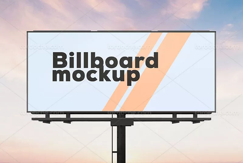 موکاپ لایه باز بیلبورد | گرافیک با طعم تربچه