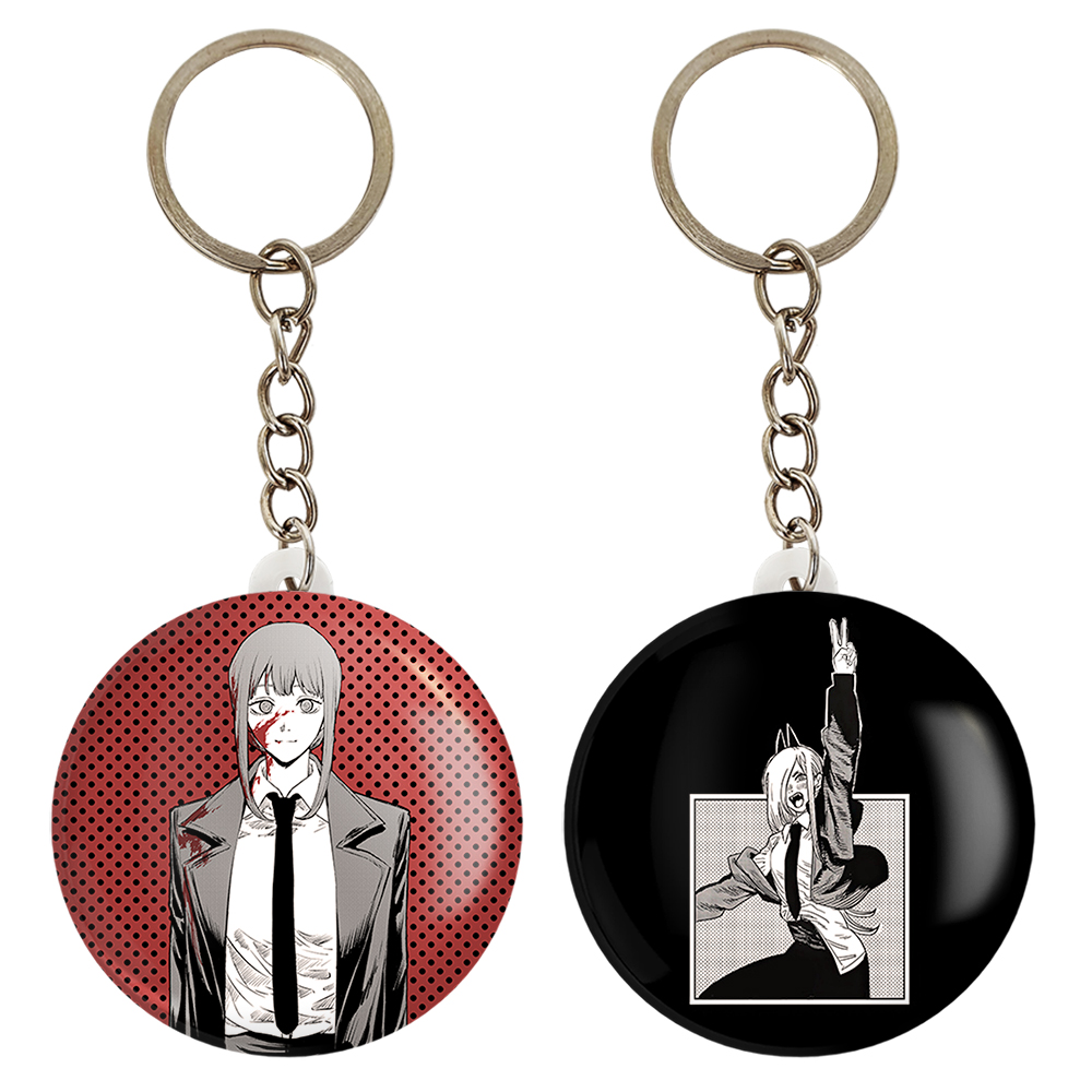 جاکلیدی خندالو مدل پاور و ماکیما انیمه مرد اره ای کد 1794717952 مجموعه 2 عددی