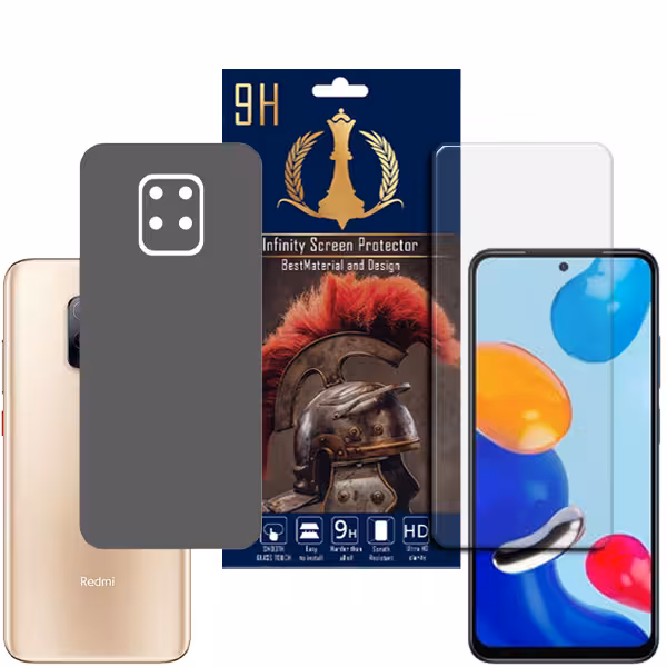 برچسب پوششی اینفینیتی مدل PRO MAX مناسب برای گوشی موبایل شیائومی REDMI 10X 5G به همراه محافظ صفحه نمایش