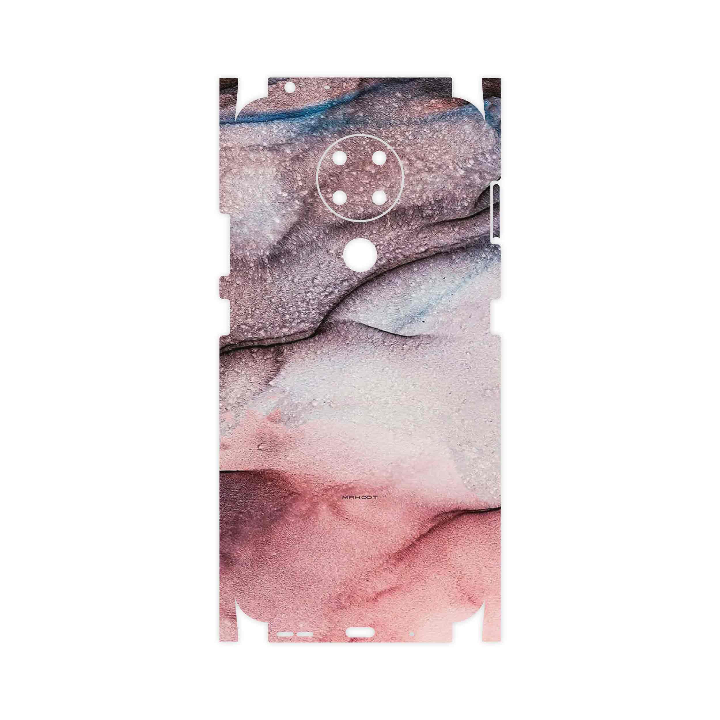 برچسب پوششی ماهوت مدل Smoky pink marble-FullSkin مناسب برای گوشی موبایل نوکیا 3.4