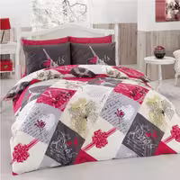 سرویس ملحفه ماژولی طرح PARISIENNE-V1 دو نفره 4 تکه
