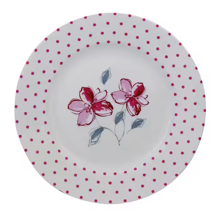 سرویس غذاخوری 28 پارچه چینی زرین ایران سری ایتالیا اف مدل والنسیا درجه یک