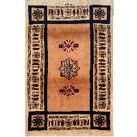 فرش دستبافت یک متری طرح هشت پر کد AA497