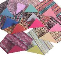 کاغذ اوریگامی و کاردستی سلما مدل گلیمی کد K بسته 48 عددی