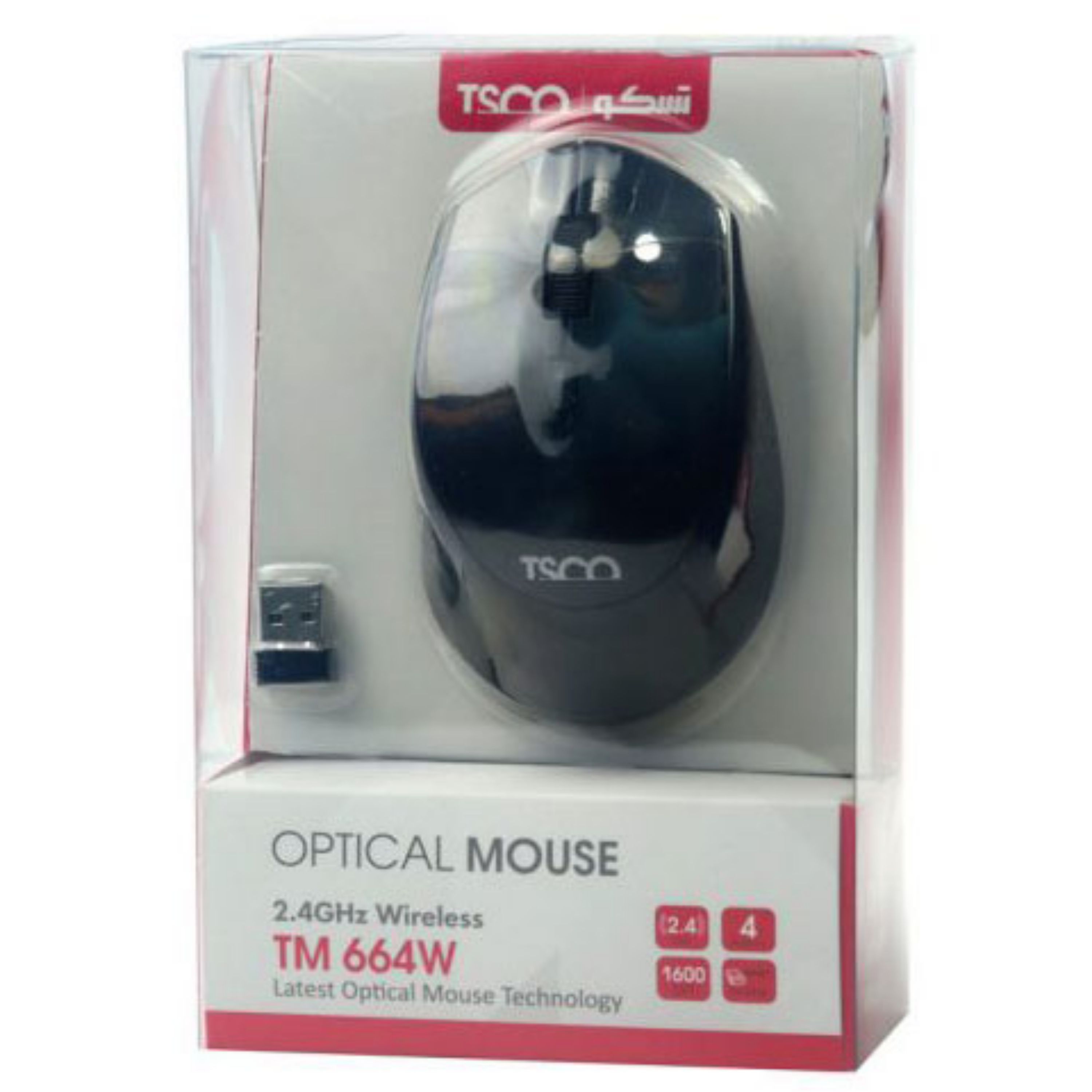 ماوس بی سیم TSCO مدل TM 664W با گارانتی 12 ماهه