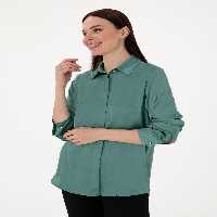 شومیز زنانه سبز پیرکاردین - فروشگاه لباس شهرمون
