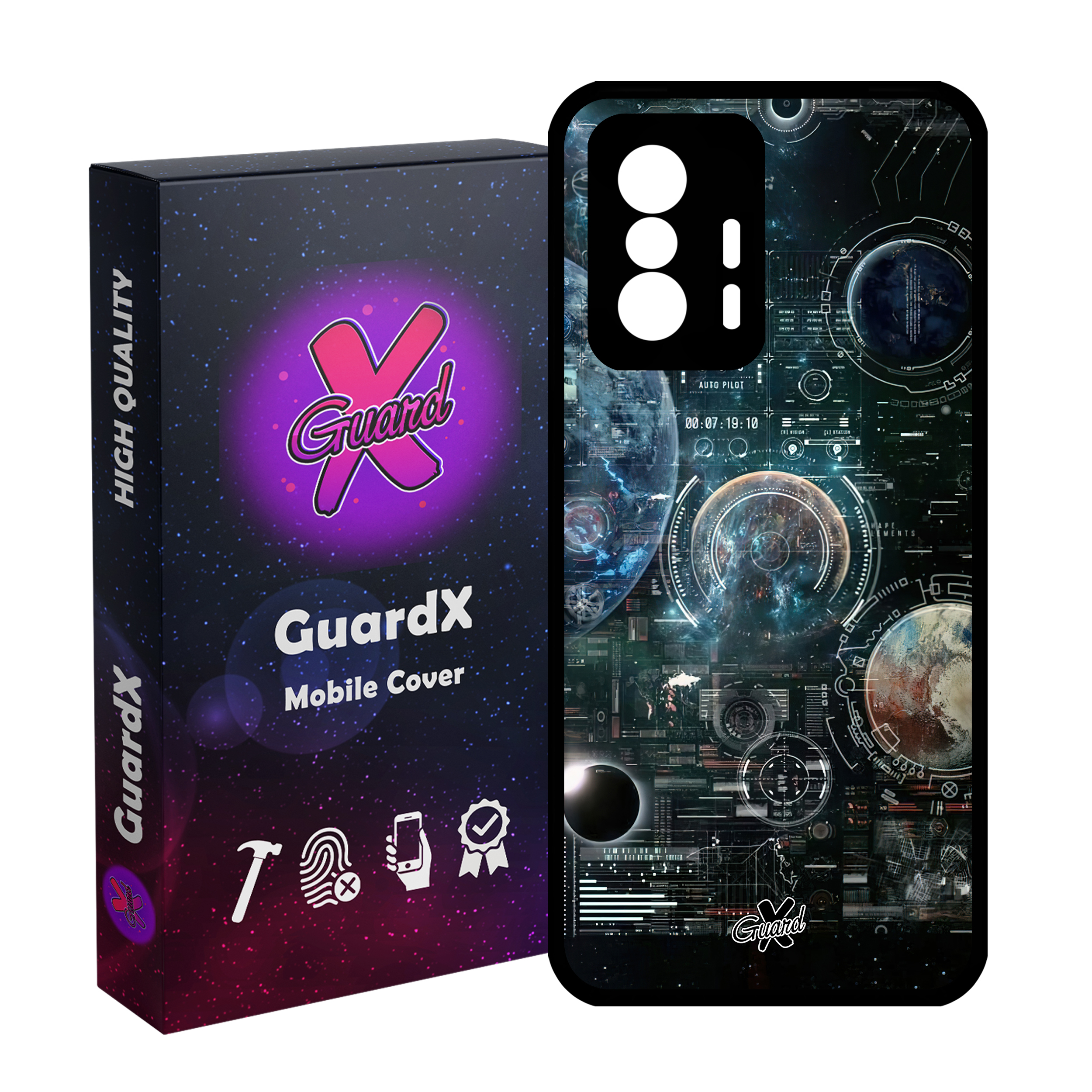 کاور گارد ایکس طرح فضا مدل Glass10512 مناسب برای گوشی موبایل شیائومی 11T Pro / 11T