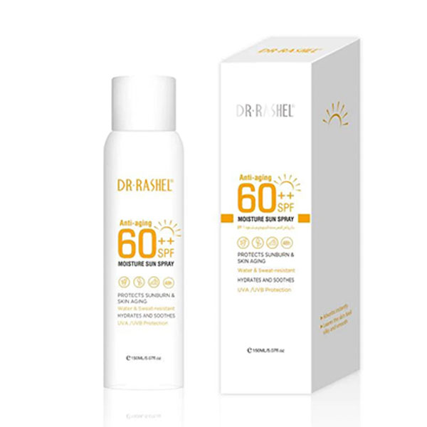اسپری ضد آفتاب spf60 دکتر راشل DR.RASHEL حجم 150 میل