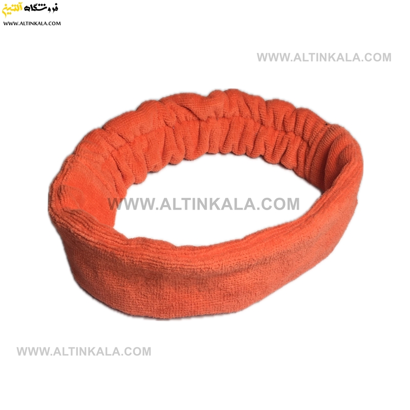 هدبند حوله ای پودایران طرح ساده نارنجی