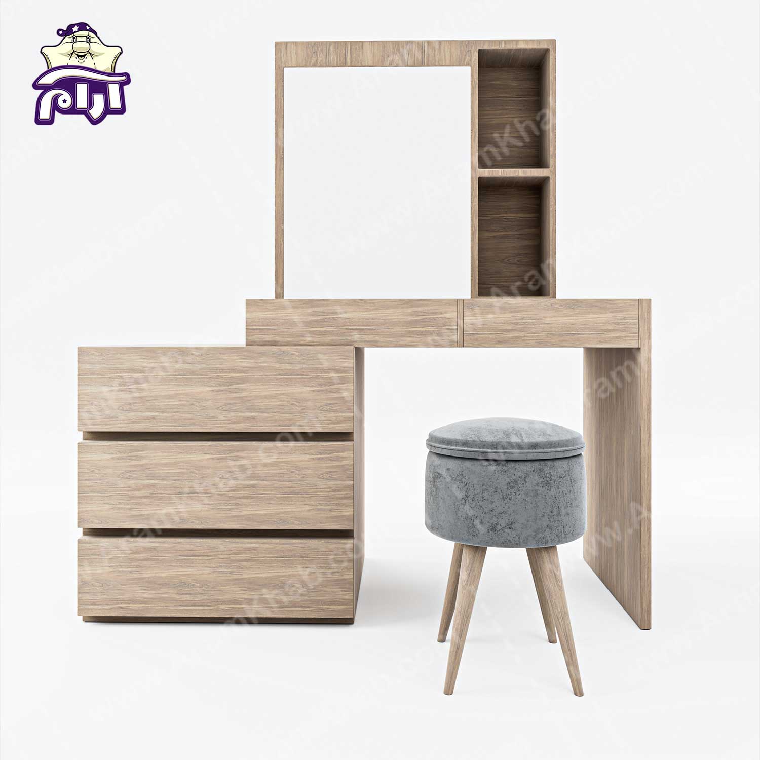 میز آرایش صندلی آینه ساید